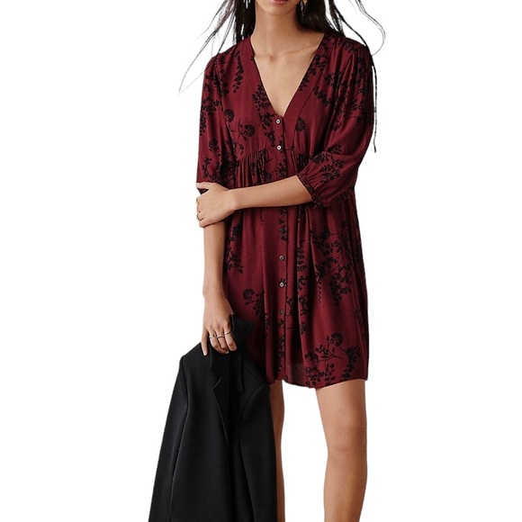 ba&sh Dresses & Skirts - NWT Ba&sh Suzy Crepe Floral Baby-Doll Dress